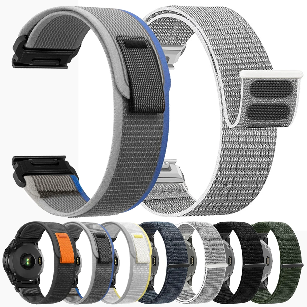 �y�Z�[�����z26mm 22mm �i�C�������N�C�b�N�t�B�b�g�X�g���b�v Garmin Fenix 8 8Pro E 7 7X 6 6X 5X/Forerunner 970 965/Enduro 3/Instinct 3 2X �X�|�[�c�E�H�b�`�o���h�p
