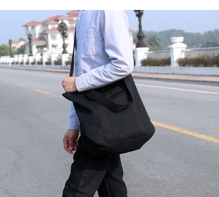 New arrive 2024 simple student canvas bag men Korean style casual shoulder messenger bag handbags unisex crossbody bag sac bolso