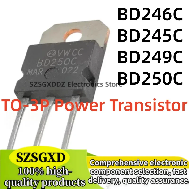 5-10 pieces 100% new quality BD249 BD249C TO3P 249C BD250C BD250 BD245C BD246C BD246 BD245 TO-3P Power Transistor
