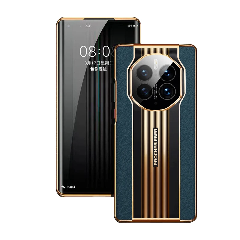 For HUAWEI Mate 50 Pro Case Luxury High-end Leather Racing Style Rear cover Case For Mate 40 30 20 Pro Honor Magic 3 Funda
