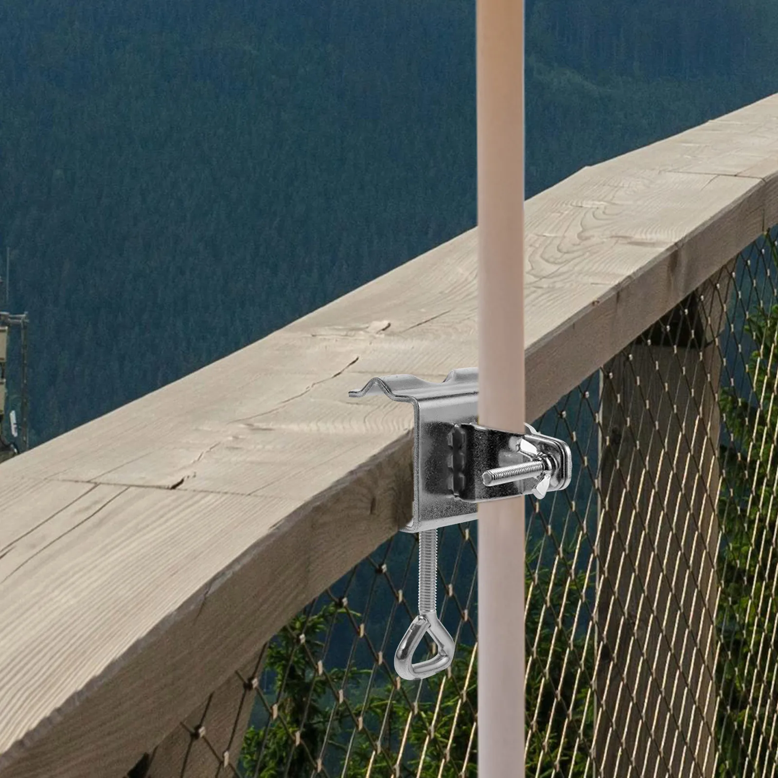 1 قطعة مظلة خارجية كليب حامل الثقيلة المجلفن قابل للتعديل حامل المظلة لحديقة الشاطئ فناء التخييم فناء استخدام