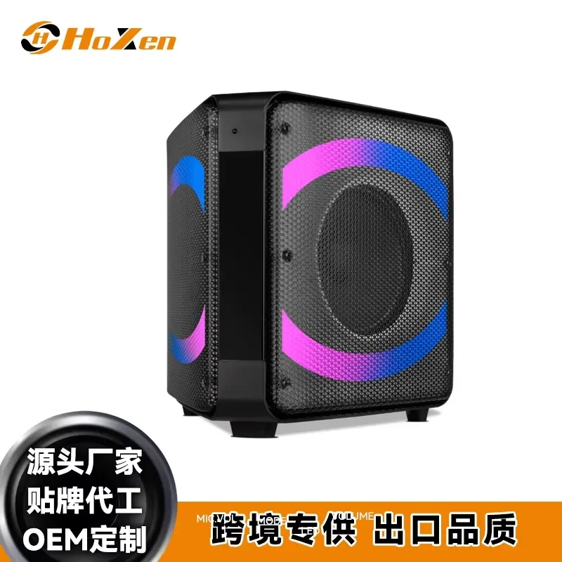 for Private Model 2x10 Inch Triangle Shape Party Speaker with LED Light and Printed Logo on the Speaker