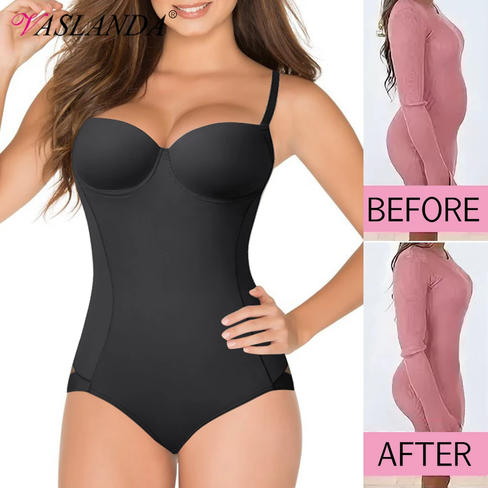 

Women Shapewear Bodysuits Waist Trainer Vest Slim Full Body Shaper Built-In Bra Camisole Tops Tummy Control Slimming Underwear
