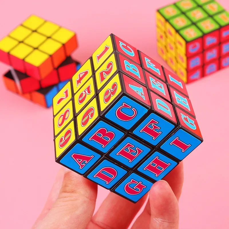 Magic 3x3Cube Puzzle Toy Children Educational Toys Kindergarten Prize Kids Birthday Party Favors Goodie Bag Pinata Fillers Gifts