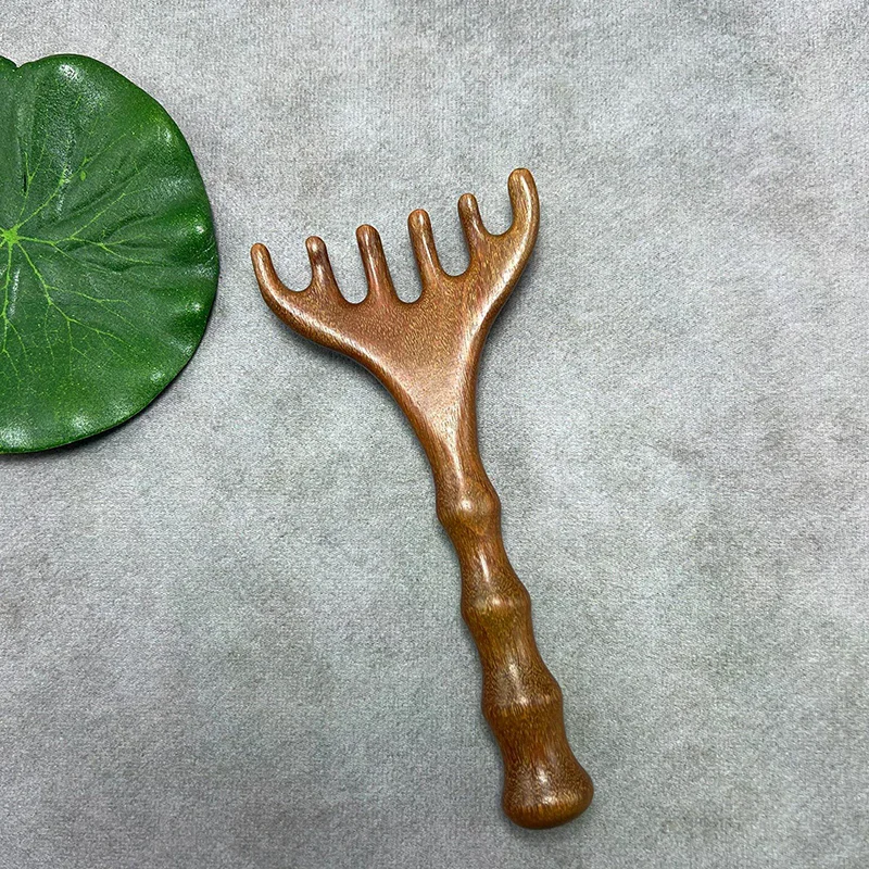 

Массажная расческа с меридианом тела, сандаловое дерево, рога оленя, широкие зубцы, иглоукалывание, помогает кровообращение, антистатические, гладкие волосы