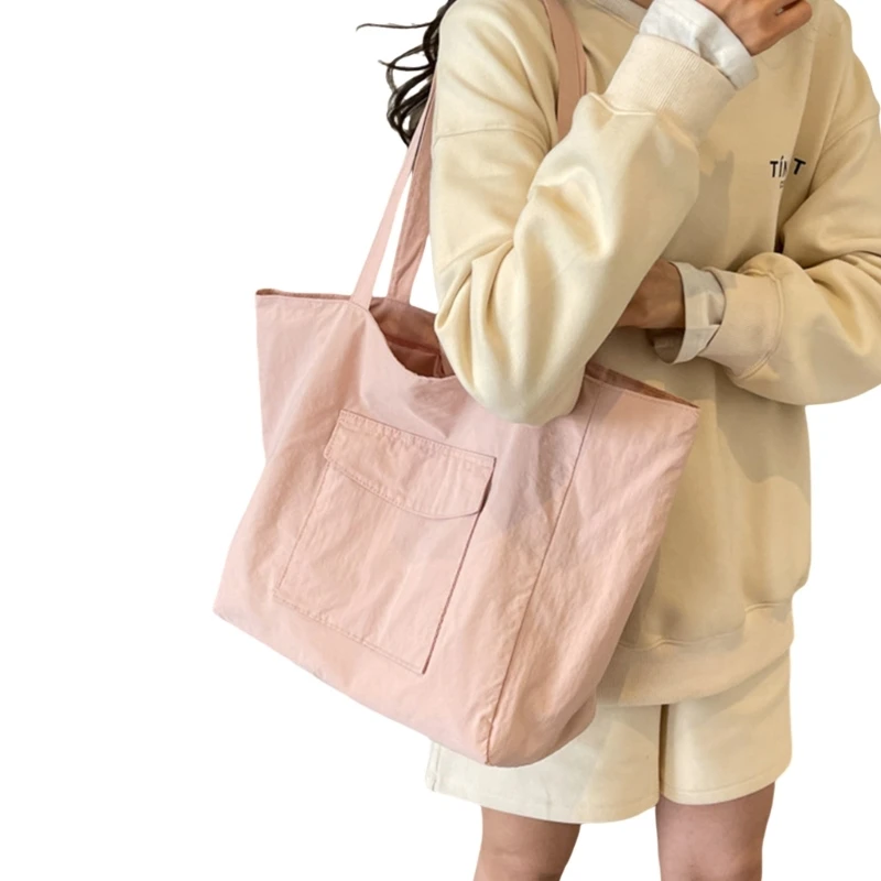 Womens Shoulder Bag Large Capacity Handbag Nylon Casual Shopping Bag for Work