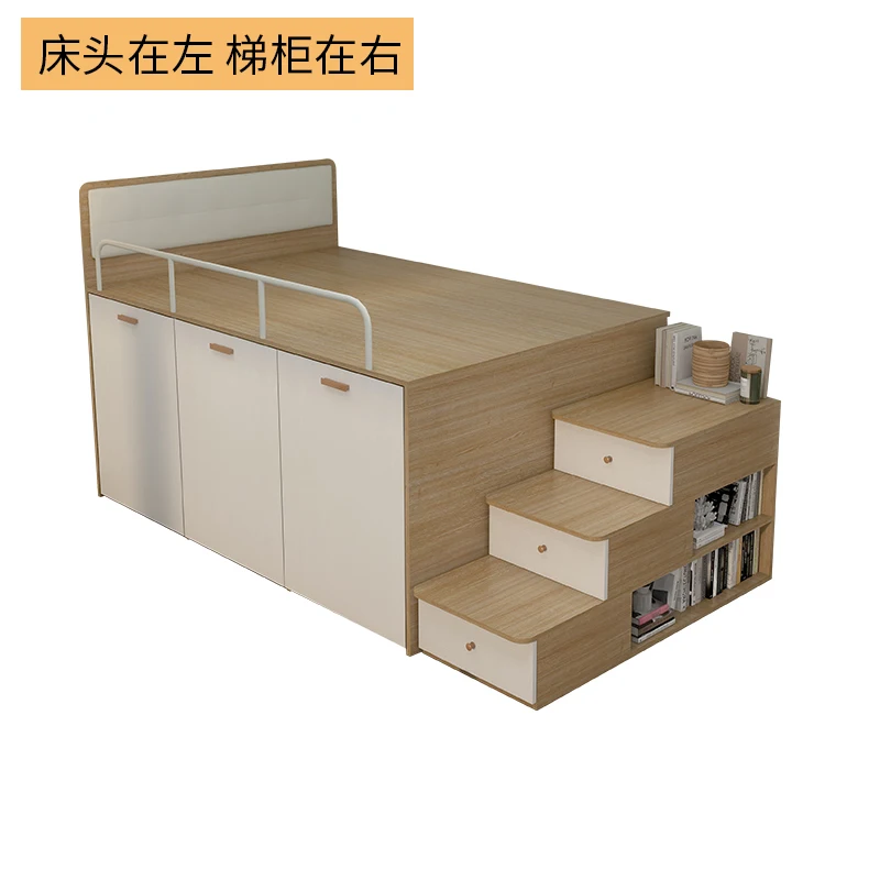 Customizable Tatami Bed in Small Apartment Combined with Half-height Bed