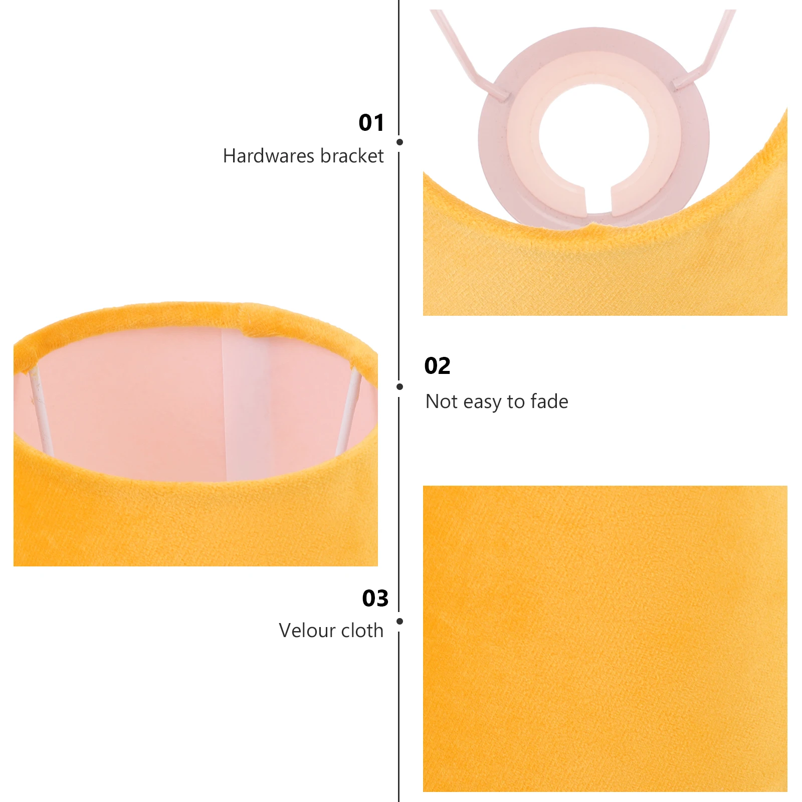 

1pc Delicate Velour Decorative Light Cover For Home Lampshade Bedroom Table Lamp Delicate Lampshade Accessory Replacement