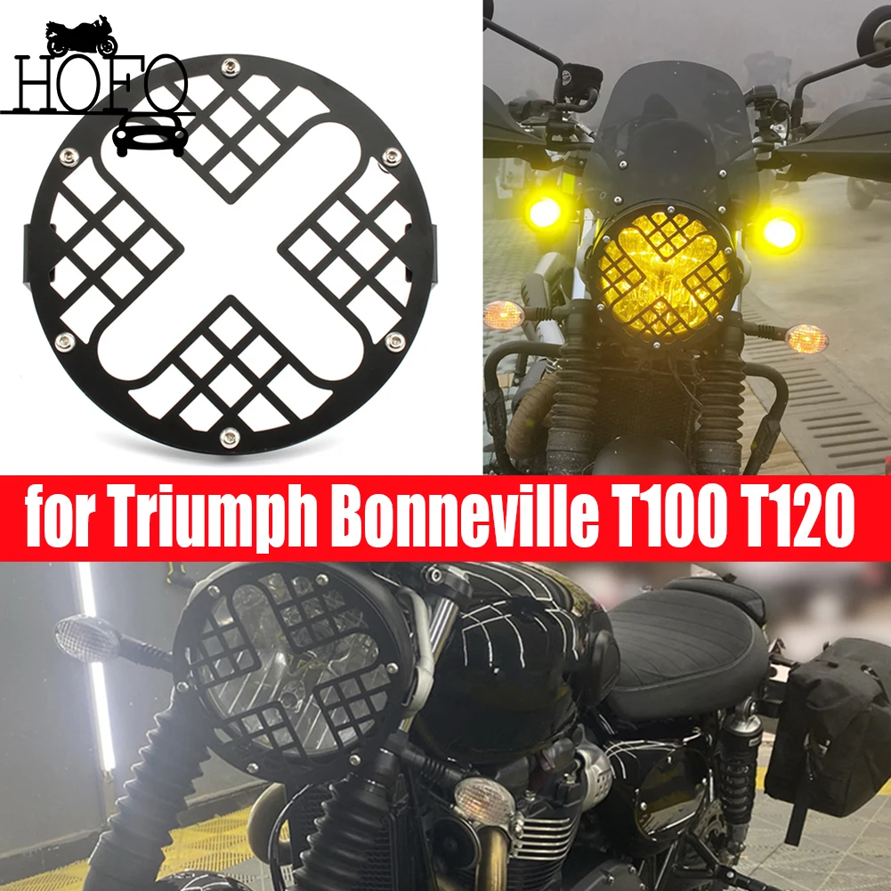 

Motorcycle Headlight Grille Light Cover Guard Protector for Triumph Bonneville T100 T120 Thruxton for Honda CB150