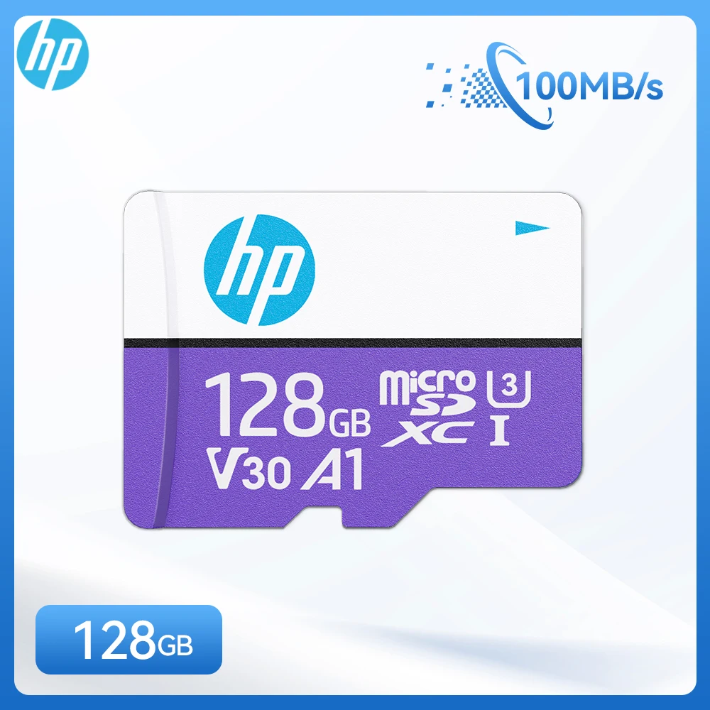 Tarjeta Micro SD HP U3 V30 de 128 GB, 256 GB, 64 GB, Memoria Flash de Alta Velocidad 4K, Tarjeta TF para Teléfono Inteligente, Tableta, Switch, Cámara de Acción, Cámara para Coche