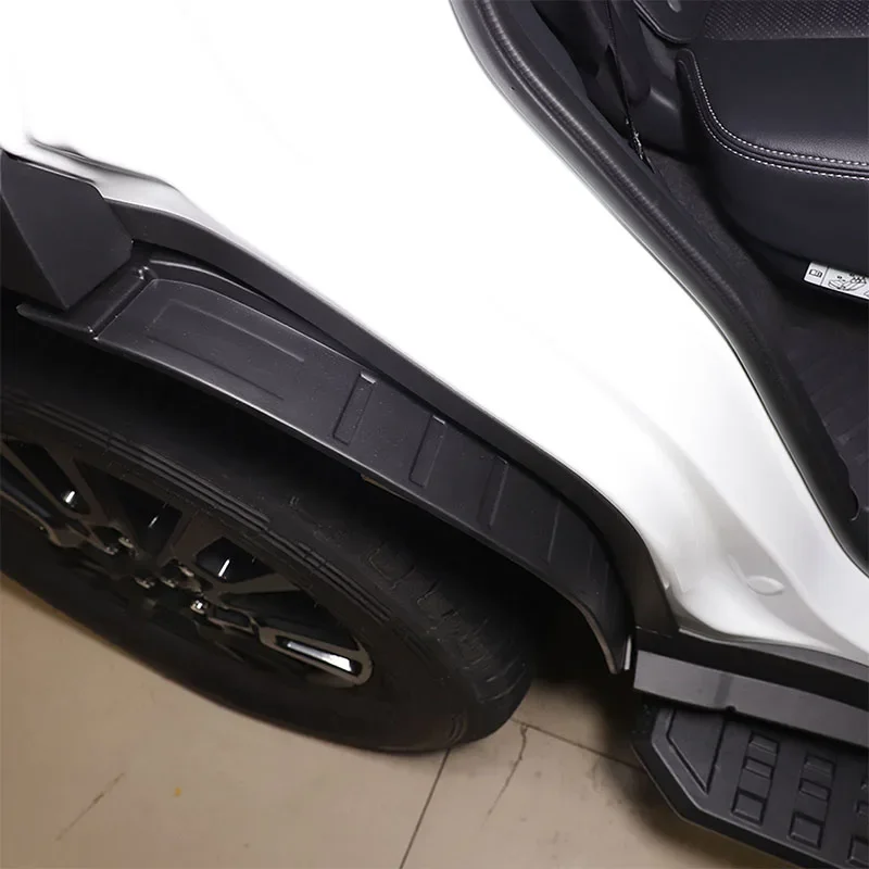 For Toyota Land Cruiser Prado 250 LC250 2024+ Black Car Rear Wheel Splash Fender Car Exterior Protection Accessories 2Pcs