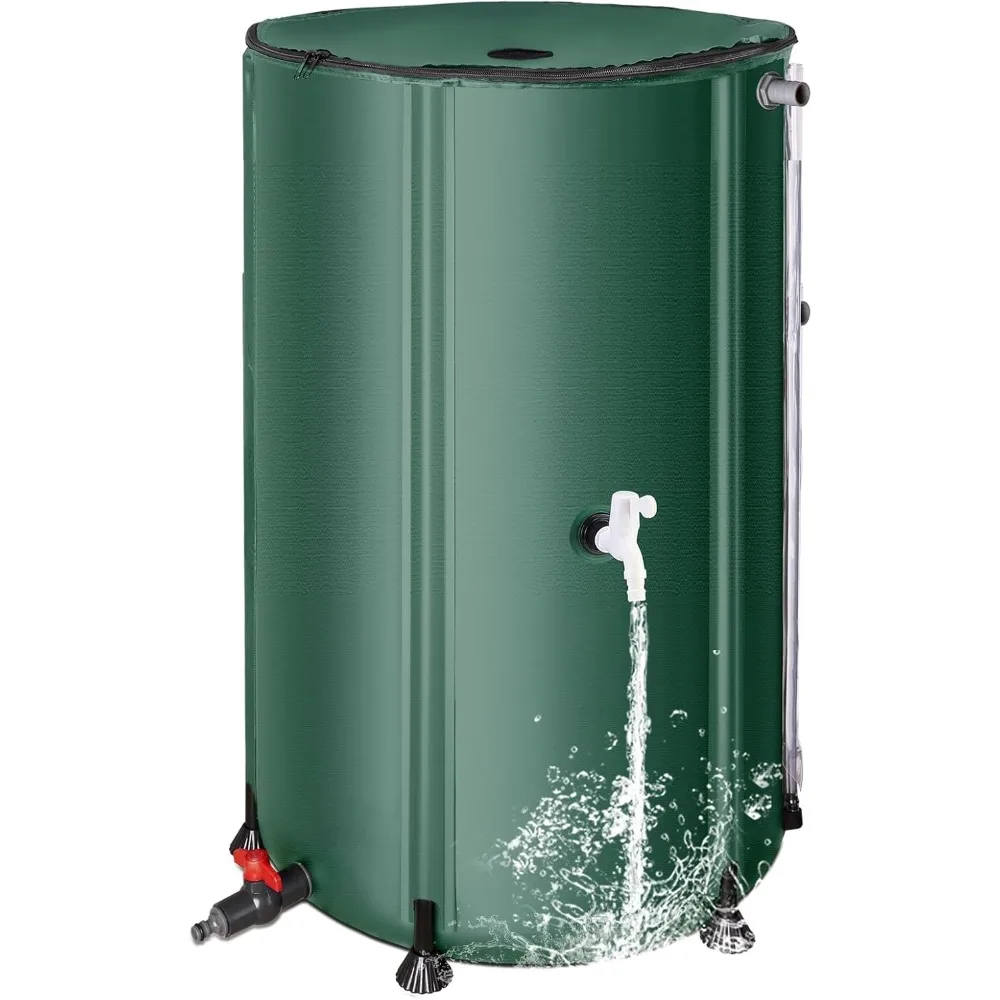 

Collapsible Rain Barrel Water Collection System，100 Gallon Portable Water Storage Tank,Foldable Rainwater Collect System