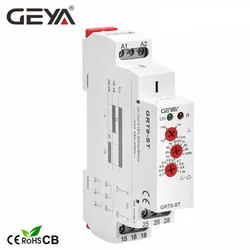 GEYA GRT8-ST Delay on Motor Star Delta Timer Soft starter AC230V 380V~440V AC/DC12V-240V Delta Relay Motor Starter