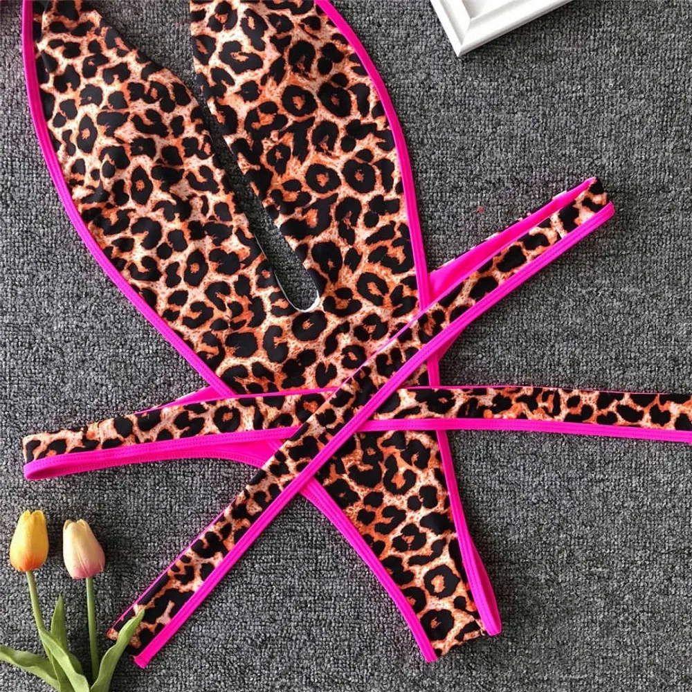 2026 Neon-Grüner Damen-Badeanzug, High-Cut, Rückenfrei, Einteiliger Badeanzug, Sexy Neckholder-Badeanzug, Monokini V1336G – Detail 20