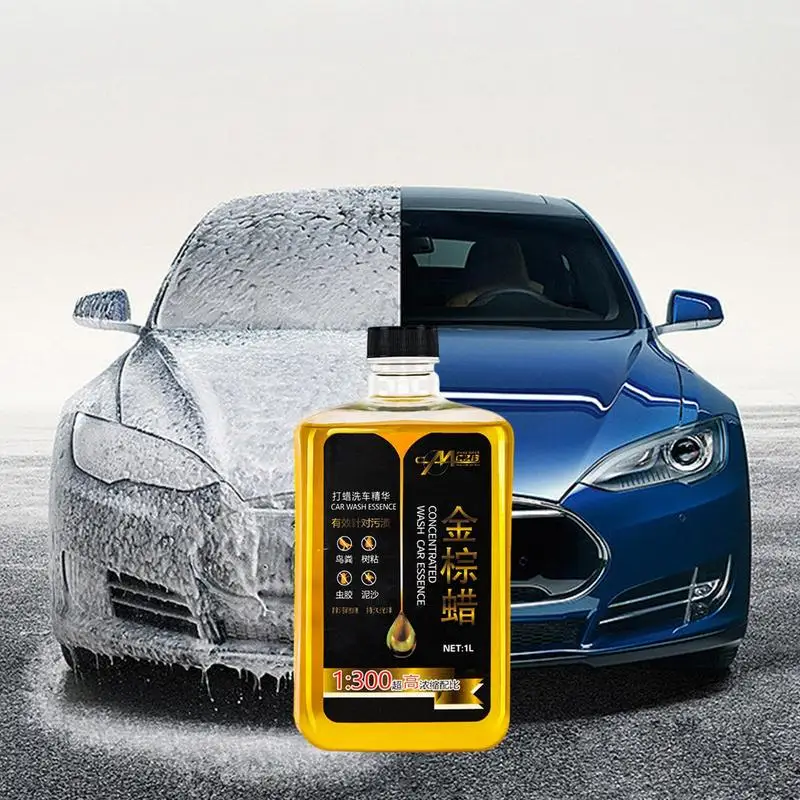 Car Wash Soap 1L Stain Remover Car Wash Cleaning Agent Class Car Wash Car Wash Essence Polishing Wax Clean Dirt Provides Shine