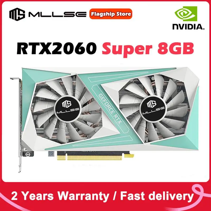 New! Mllse RTX 2060 Super 8GB Graphics Card GDDR6 256Bit PCIE PCI-E3.0 16X 1470MHz 2176units rtx 2060 super Gaming 8G Video Card