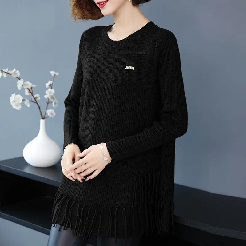 المرأة العصرية الخريف والشتاء سترة فضفاضة المرأة عارضة تنوعا بلون قاعدة قميص أنيق ومريح