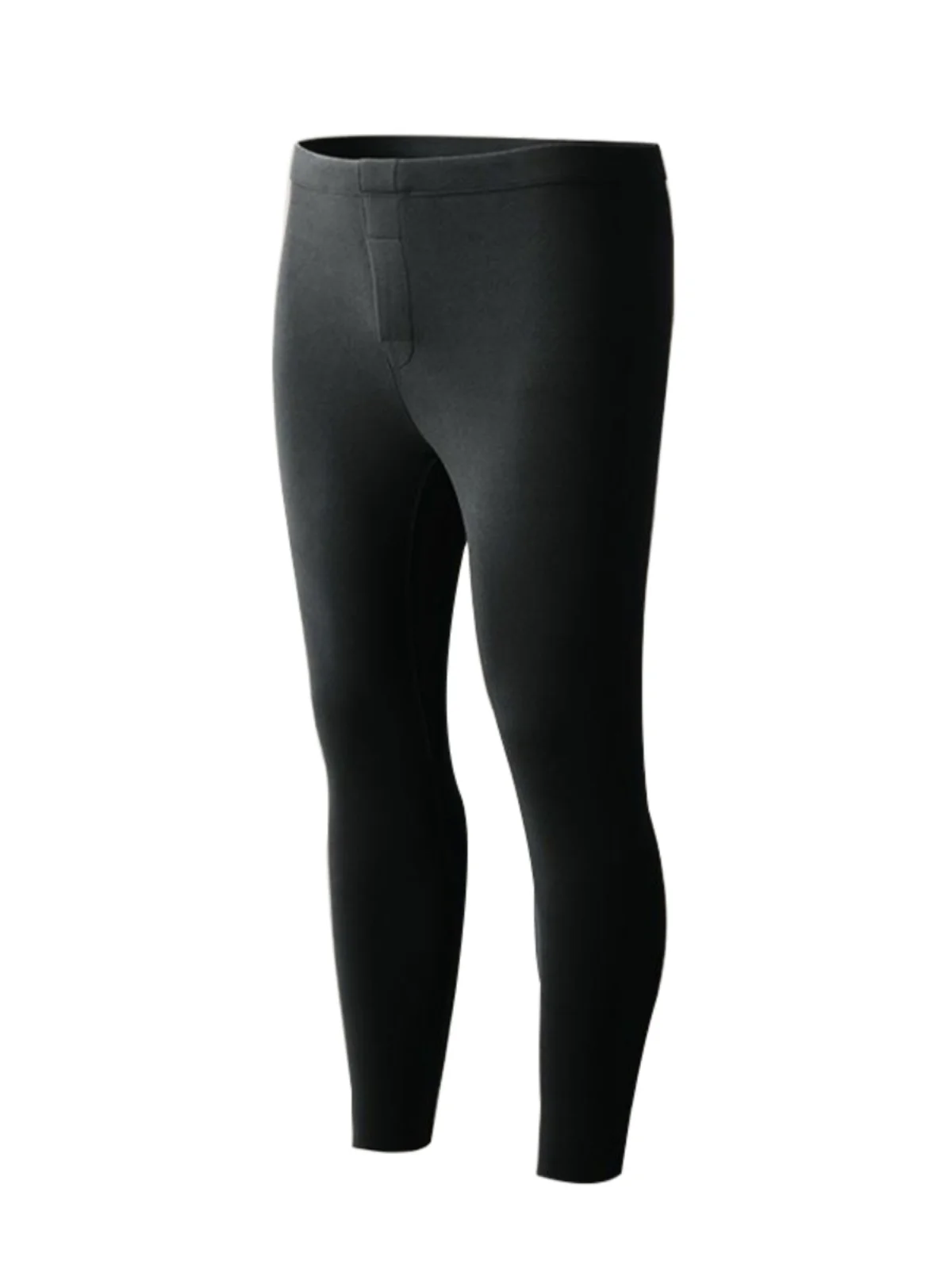 

Thiened с высокой талией, осенне-зимние теплые хлопковые шерстяные брюки, мужские облегающие длинные брюки, молодежные однотонные модные брюки