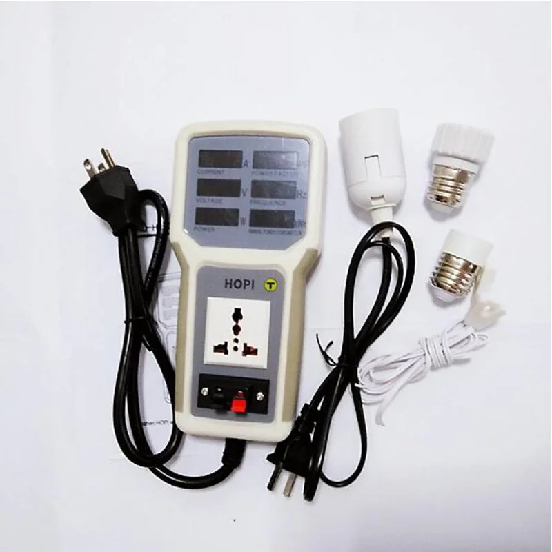 EU/AU/UK/US Plug HP-9800 Handheld Power Monitor Energy Meter Analyzer HP9800 20A LED Saving Lamps Tester  Socket Power Meter