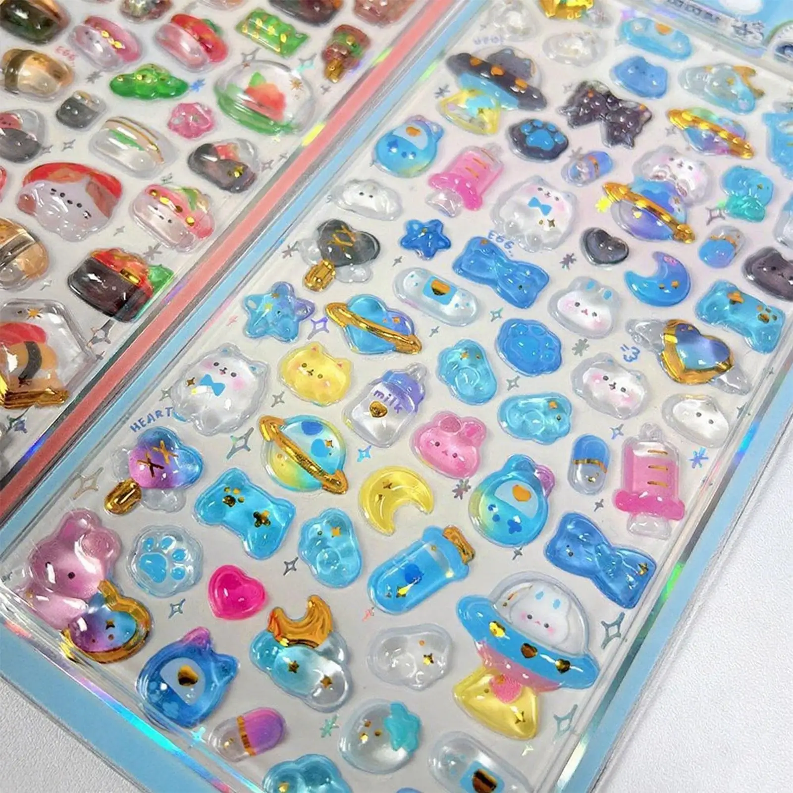 ملصقات لطيفة صغيرة PVC ثلاثية الأبعاد تنقش ملصق مائي الزخرفية للحرف اليدوية لأكواب المياه أجهزة الكمبيوتر المحمولة القيثارات حقائب الأمتعة دفتر #2