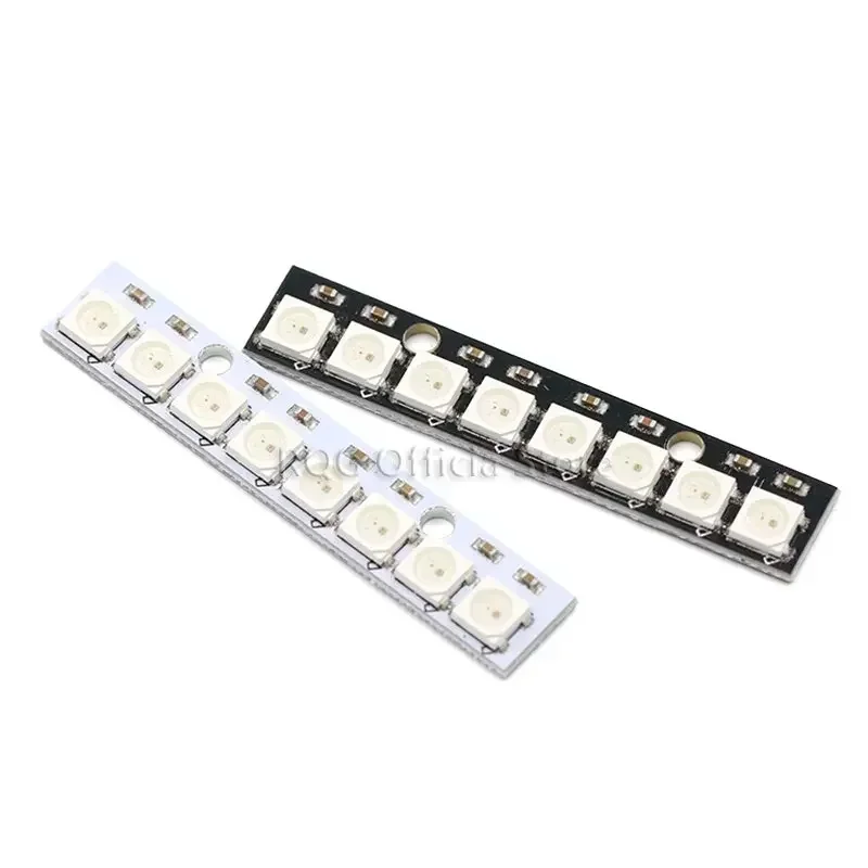 8 channel WS2812 5050 RGB LED lights built-in full color-driven development board