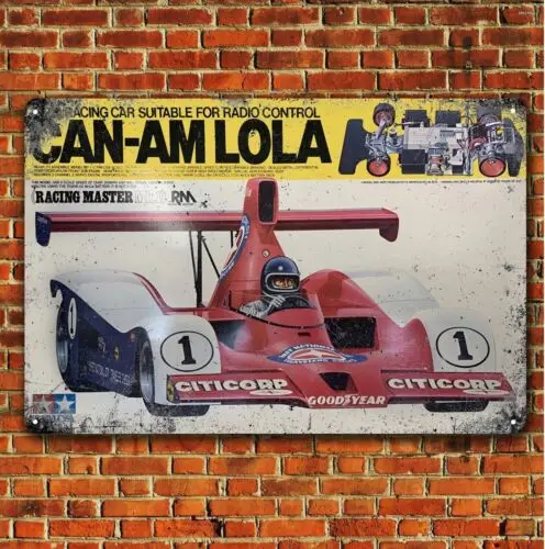 Tamiya Can-Am Metal Poster Rc Car Wall Deco Tin Sign Plaque - 20x30cm