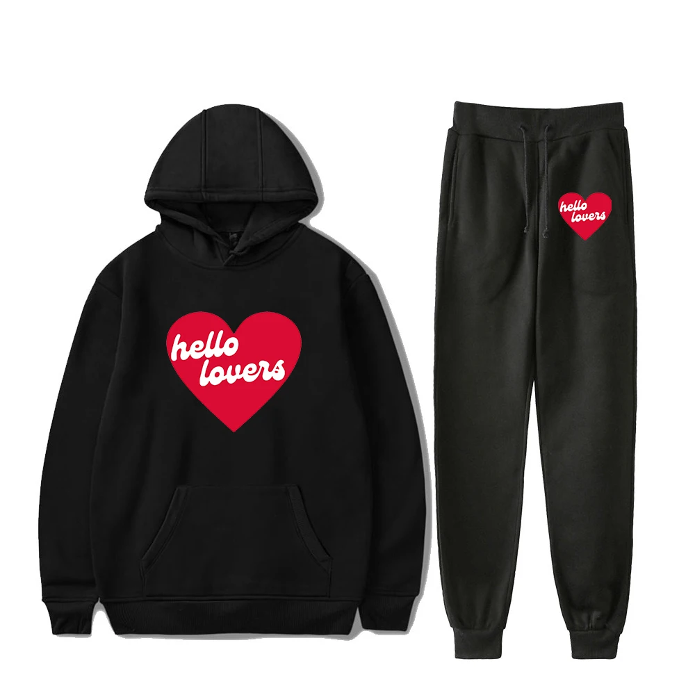 

Niall Horan Hello Lovers Hoodie Jogger Pants Two Piece Set Long Sleeve Sweatshirts+Sweatpants 2023 Hip Hop Men Women's Sets