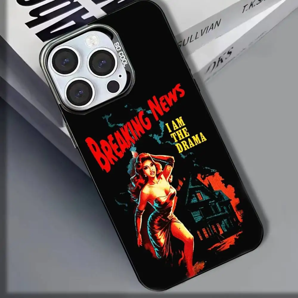 C-Cardi B Am I The D-Drama iPhoneケース iPhone 16,15,14,13,12,11,8,7,Pro,Max,Plus,Mini,XS,SE対応 耐衝撃マットカバー