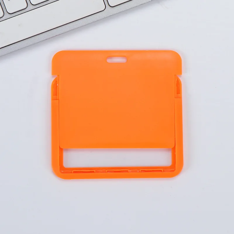 Slide Design Plastic Card Holder High Aesthetic Bus Access Control Card Protector Student Chest Badge School ID Card Cover
