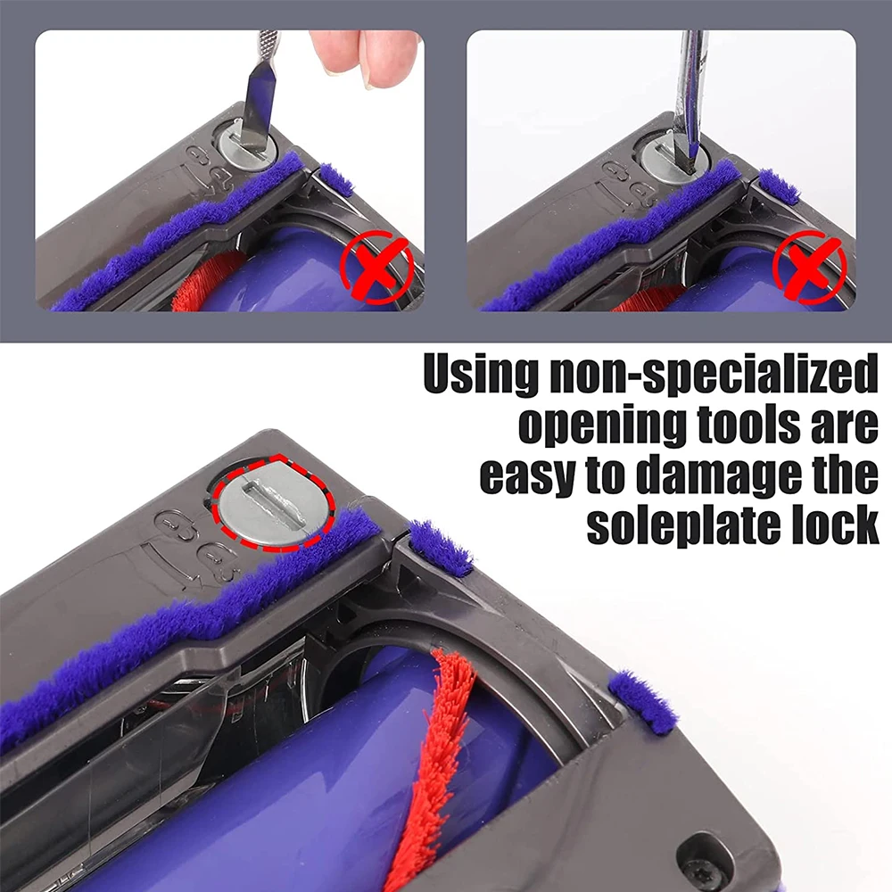 2 Pcs End cap key Soleplate Lock Key per Dyson compatibile con Dyson V6 V7 V8 V10 V11 DC58 DC59 DC62 DC72 DC74 Cleaner Head
