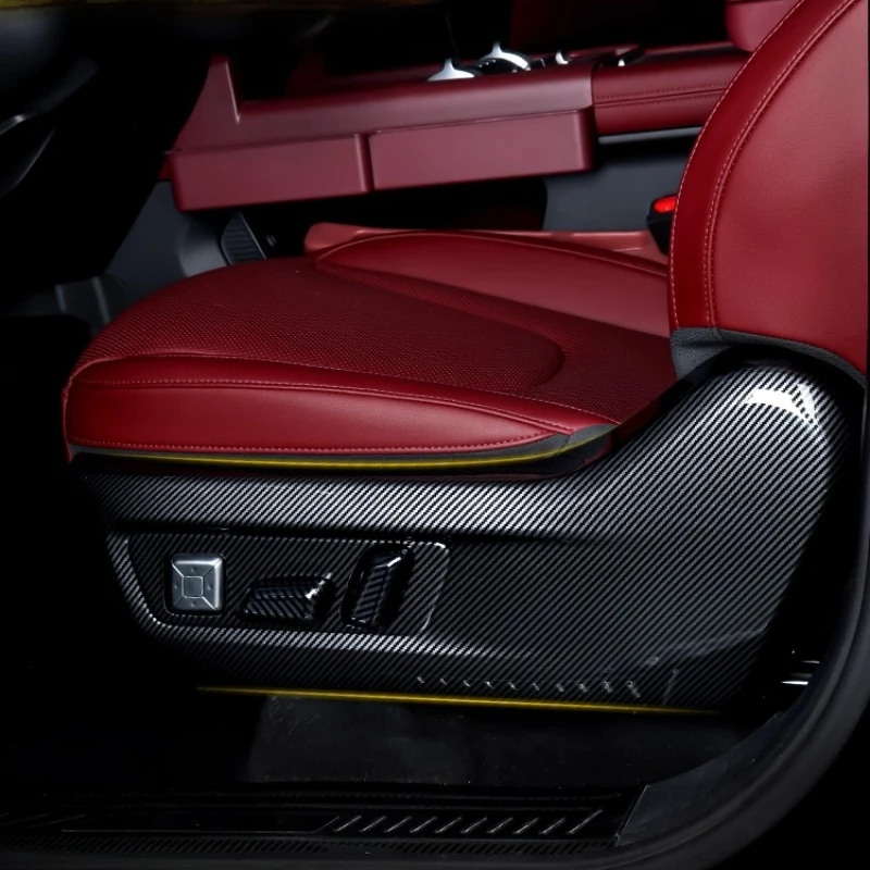 

Для GWM Tank 300 2025, боковая противоударная пластина на переднее сиденье, ABS, защита от царапин, кнопка регулировки сиденья, аксессуары для интерьера