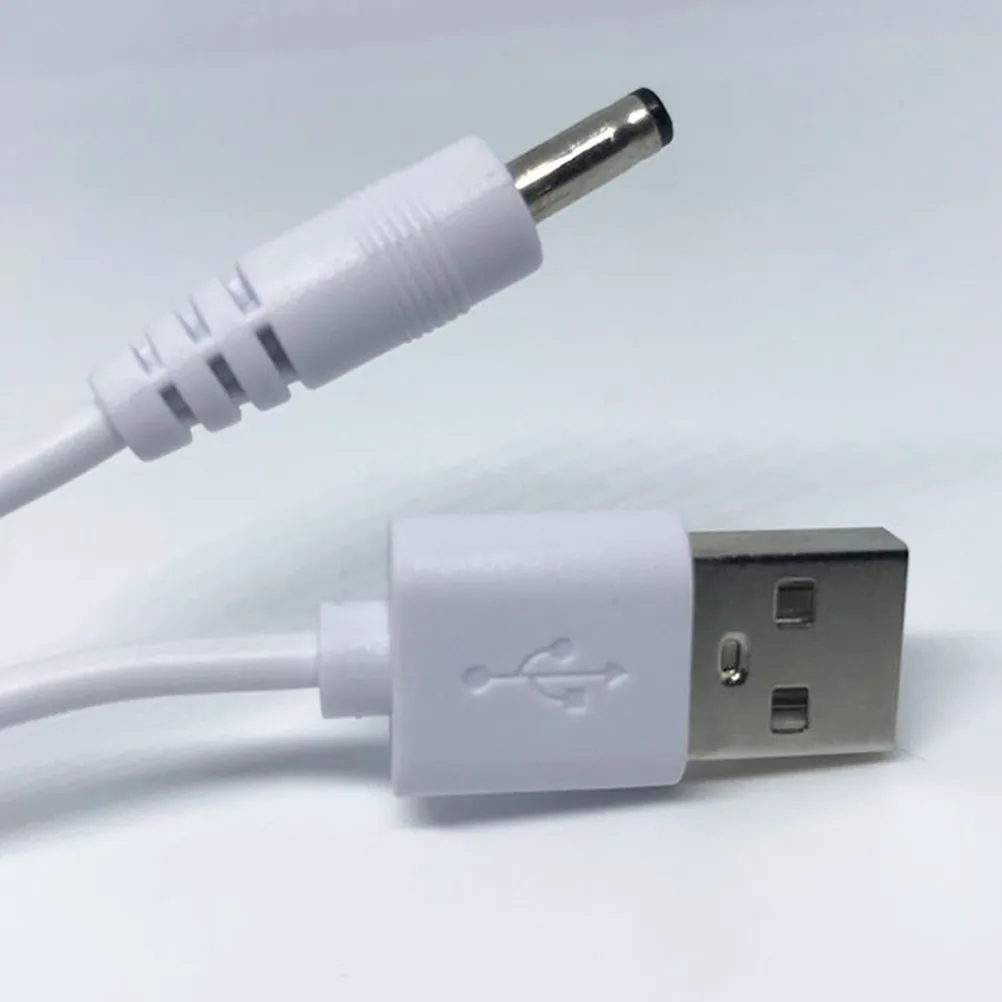 2Pcs Dc Charging Cable USB to Dc Power Cord 3.5x1.35mm Universal Charger Cord for Table Lamp Fan Devices Charger Adapter