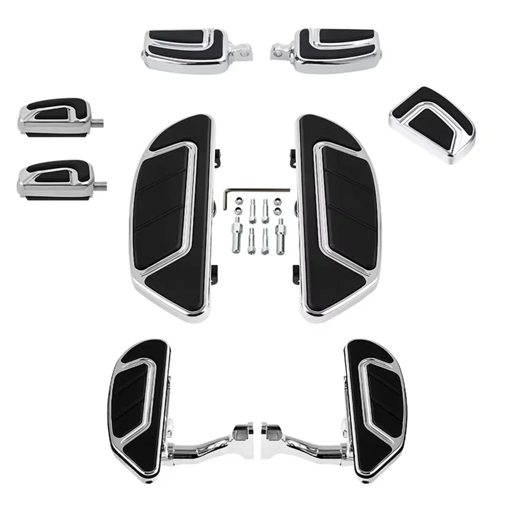 

Floorboard Brake Pedal Shift Foot Pegs Footrest Fit For Harley Touring 1993-2024 Models