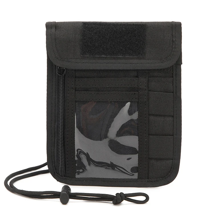 Fashion Travel Neck Pouch Wallet with RFID Blocking Passport Holder