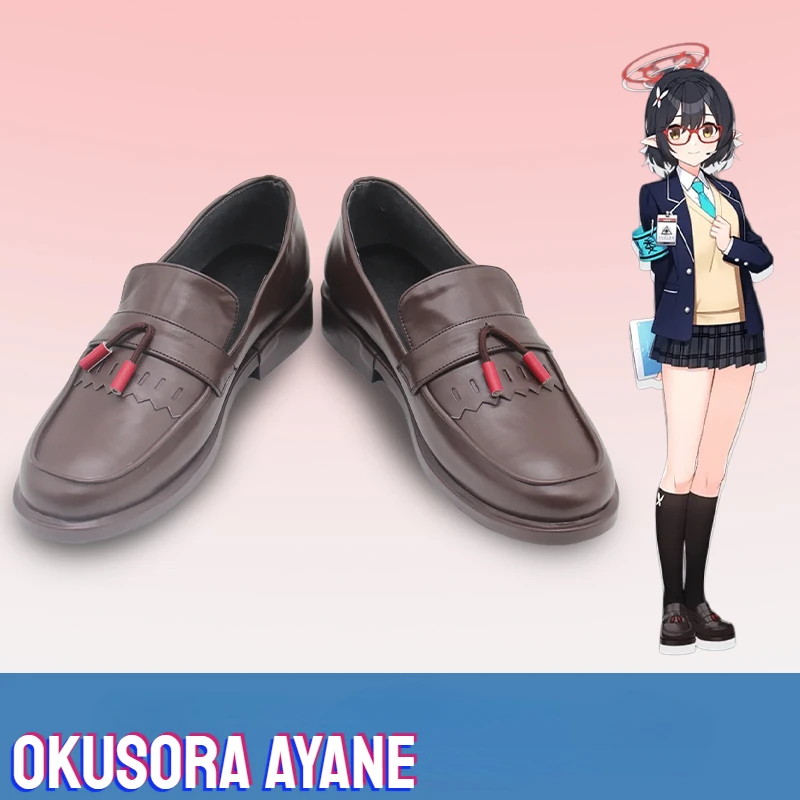 Blue Archive Okusora Ayane Cosplay Shoes Game Blue Archive Okusora Ayane Cosplay Shoes Unisex Role Play Any Size Shoes CoCos