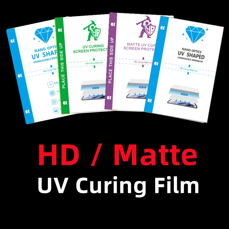 

10pcs Matte UV Curing Film for Cutting Machine Screen Protector For Phone HD Flexible UV-Optics Film For Cutting Machine Plotter