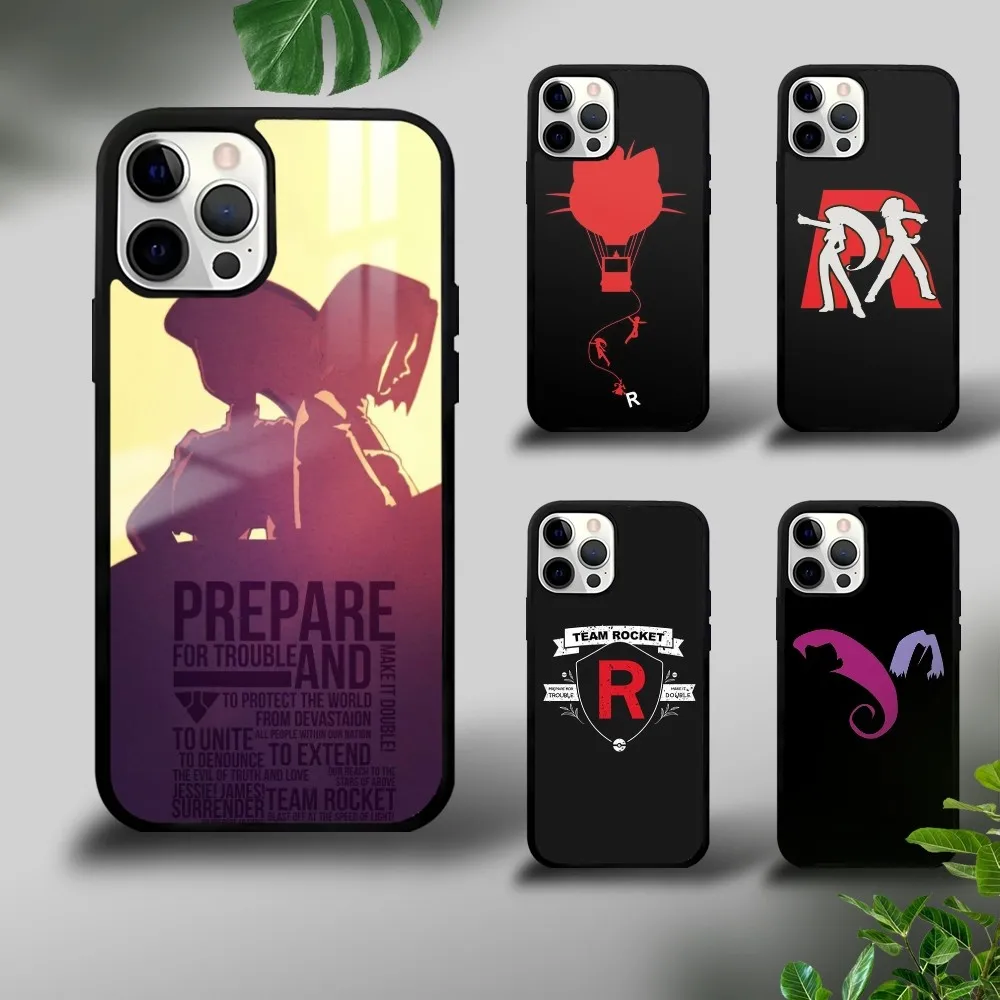 

Team rocket Art Phone Case For iPhone 16 15 14 13 12 11 Pro Xs Max Mini Plus Celulares Hard Funda