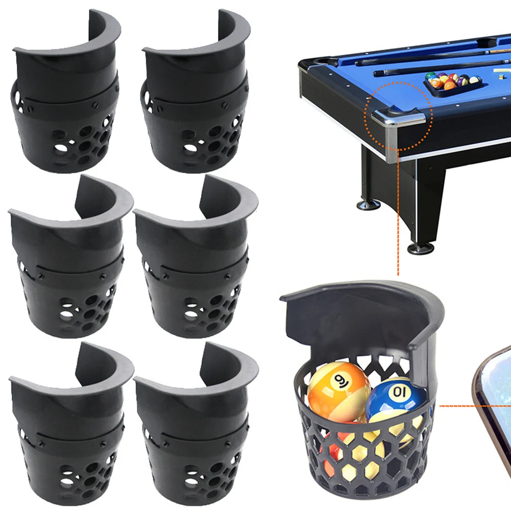 Billiard Pockets Installation Kit Plastic Pool Pockets Billiard Table Pockets 2 Side Pockets Included 550g Weight Set