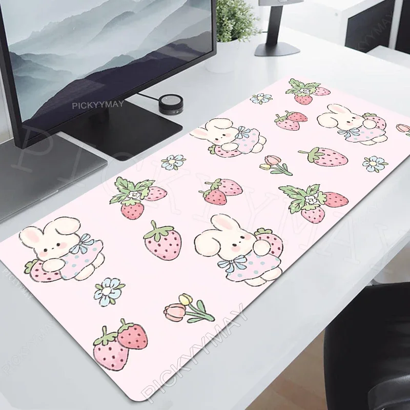 لطيف الباندا حصيرة مكتبية ألعاب ماوس مكتب ماوس الوسادة الكمبيوتر مكتب منصات كبيرة ماوس Kawaii ماوس الحصير قفل الحواف