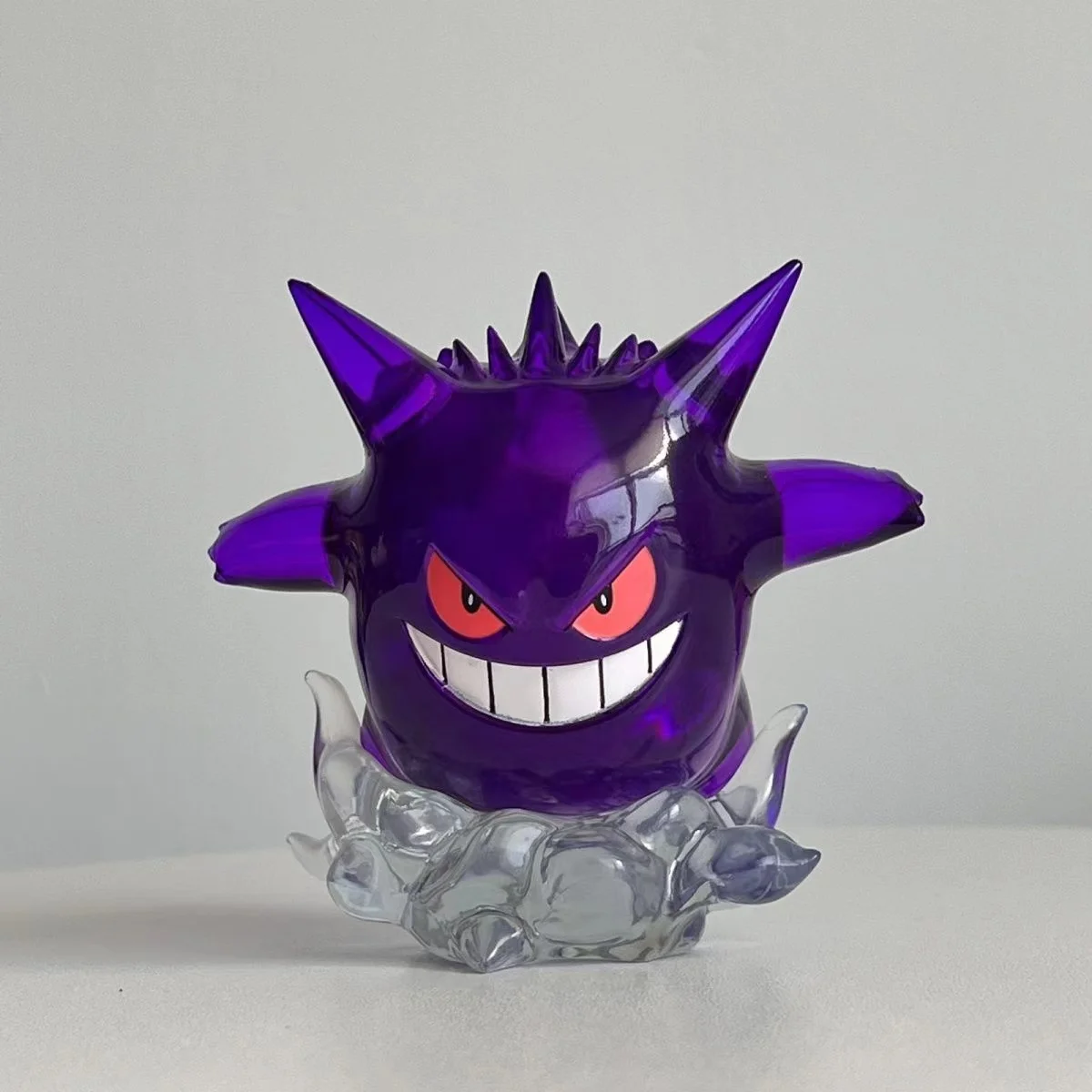 New 8cm Pokemon Figure Snorlax  Gengar Transparent Action Figure Statue Anime Model Doll Decoraion Collectible Toys Gift Pvc