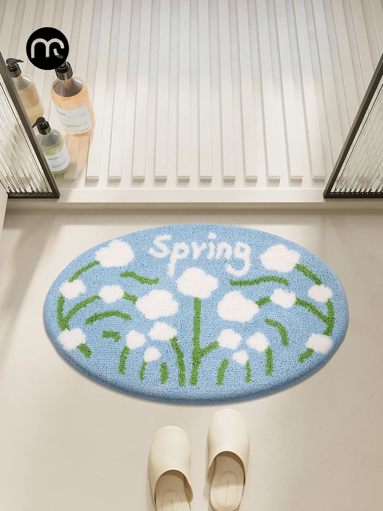 

Коврик для ванной комнаты Batoom: быстросохнущий, противоскользящий, влаговпитывающий, для туалета и дома, нескользящий придверный коврик