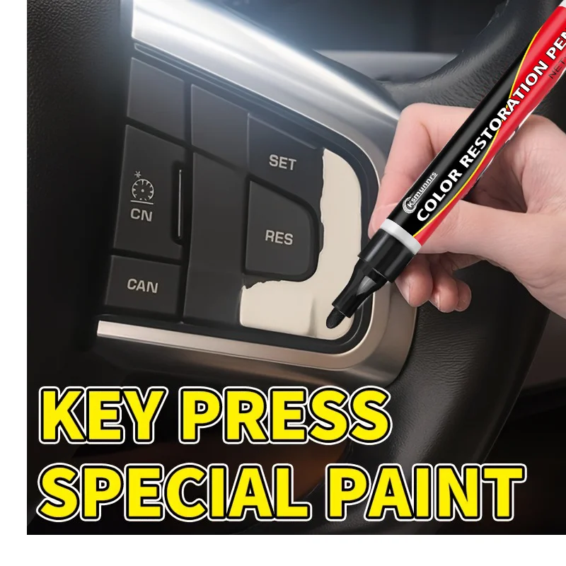 Upgraded white touch-up pen, perfect for cars, furniture and other painted surfaces, ideal for fixing scratches and chips on lig
