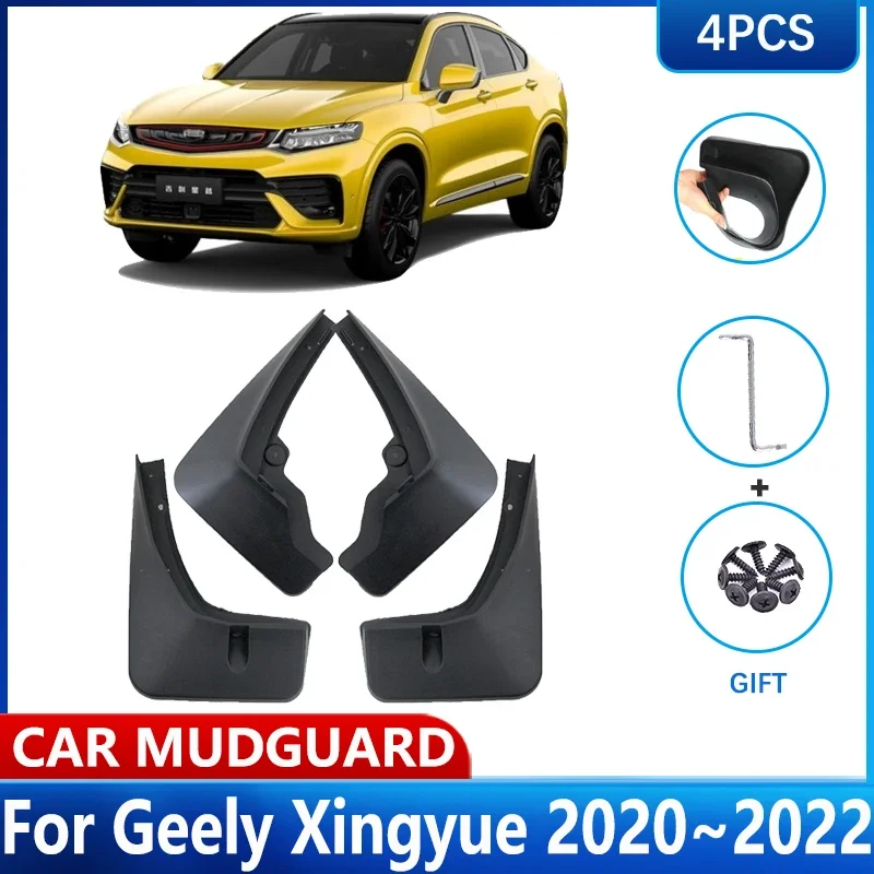 

Car MudFlaps Mud For Geely Tugella 2022 Accessories Xingyue FY11 2020 2021 Flaps Fender Guard Splash Front Rear Wheel Mudguards