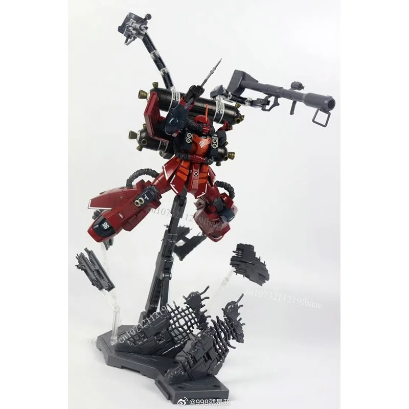 Leeen modelo psico zaku mg 1/100 batalha danos versão MS-06R montagem modelo kit ação fiugres plástico robô modelo brinquedo presentes