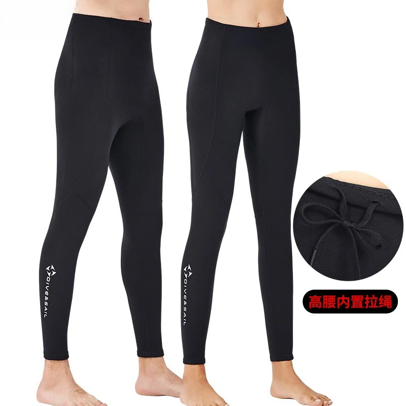 

New Men's 2MM Thickened Warm Diving Pants Women's Split Snorkeling Pants Sailing Surfing Winter Swimming Pants