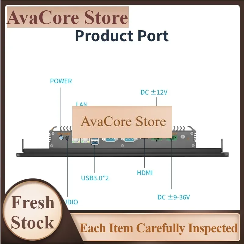 AvaCorePremium Products  13.3 15.6 18.5 21.5 23.6 27 Inch Lcd Ip65 Capacitive Panel Wall Mount Touch Screen Monitor Display