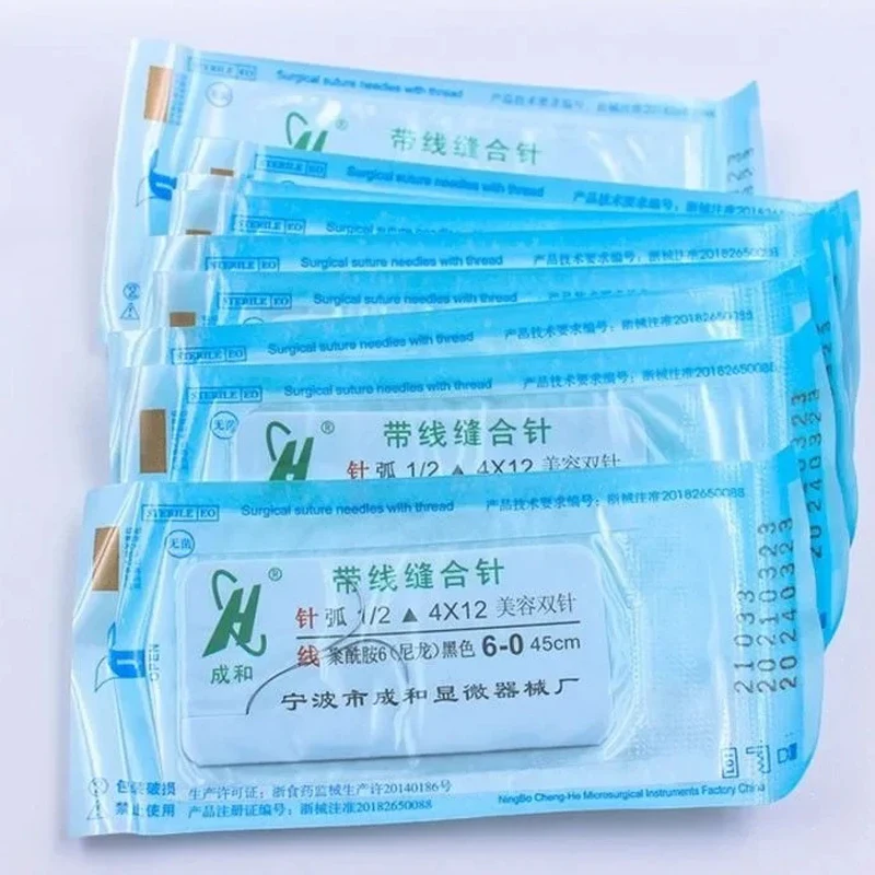 เข็มเย็บคิ้วและเปลือกตาสามเหลี่ยม 10 ชิ้น, เข็มมุมนาโนไม่แผลเป็น, เครื่องมือสําหรับการผ่าตัดรากฟันเทียมเปลือกตา