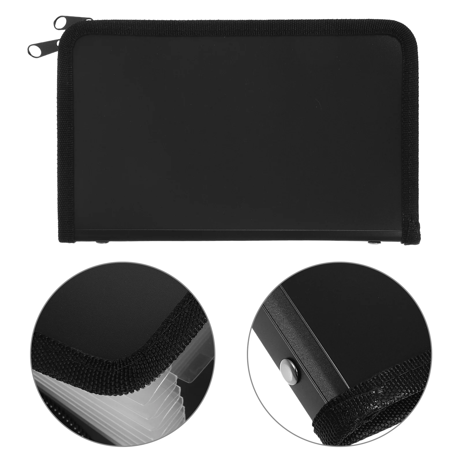 

Mini Accordion File Folder A6 Portable Document Organizer Zipper Closure Multilayer Storage For Bills Receipts Cash Important