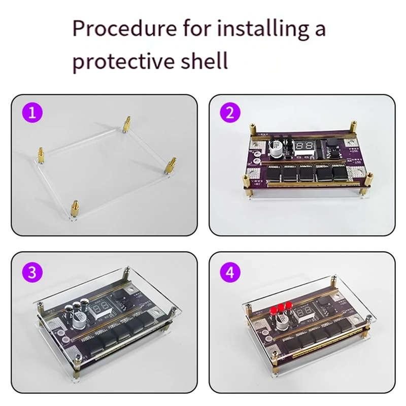 B04B-Mini soudeuse par points 99 vitesses réglable bricolage soudeuse par points panneau de commande de soudeuse par points avec étui Transparent pour pâte 18650