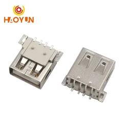 USB A 타입 표준 포트 암 솔더 잭 커넥터, PCB 소켓, USB-A 타입 SMT 4 핀, 20-5 개